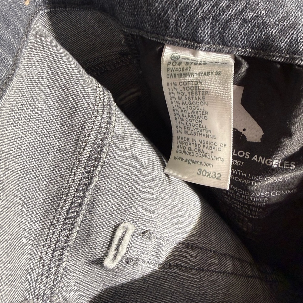 EUC AG Adriano Goldschmied Farrah Boot High-Rise Jeans 30x32 Gray - Picture 5 of 5